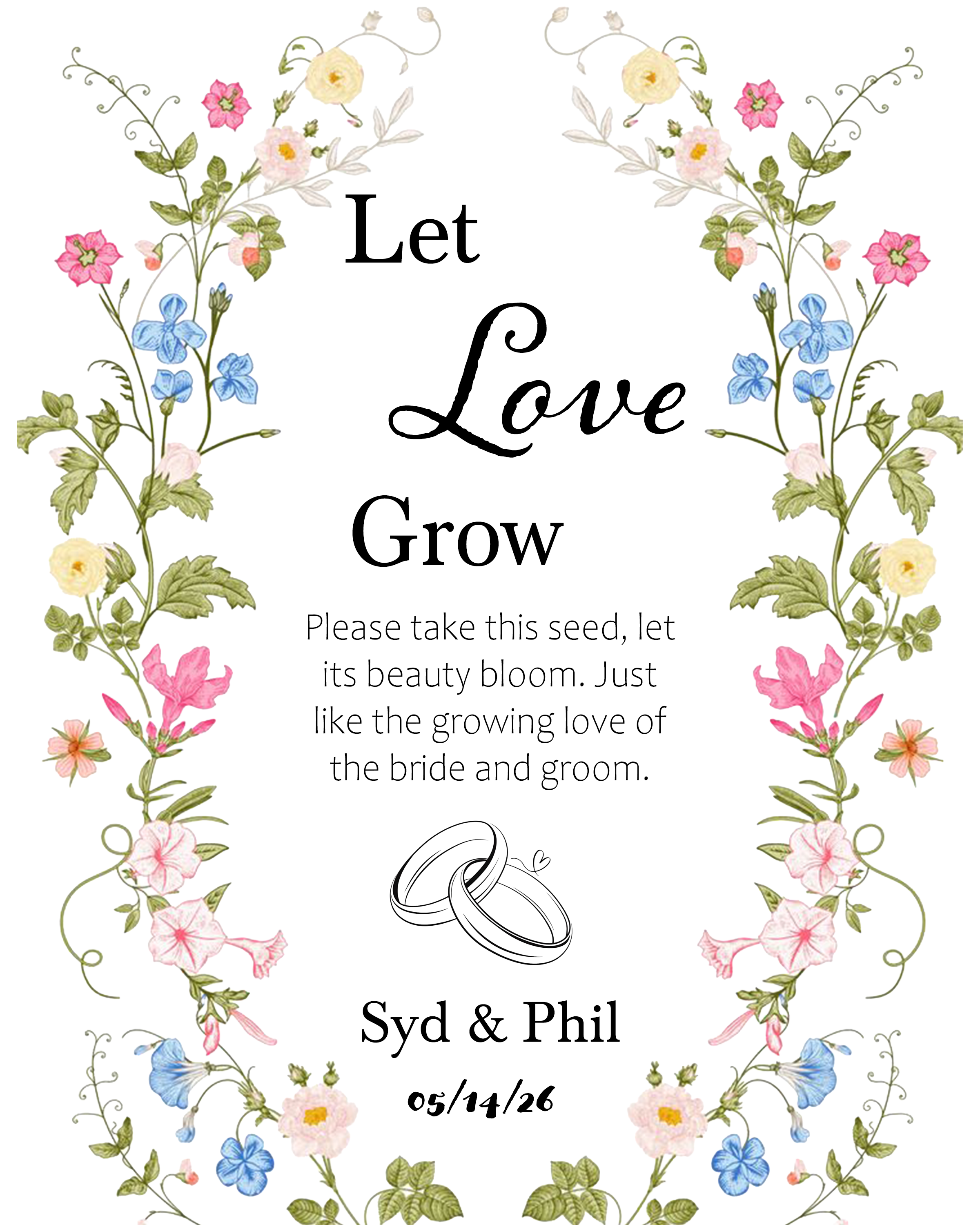 Let Love Grow Card artwork