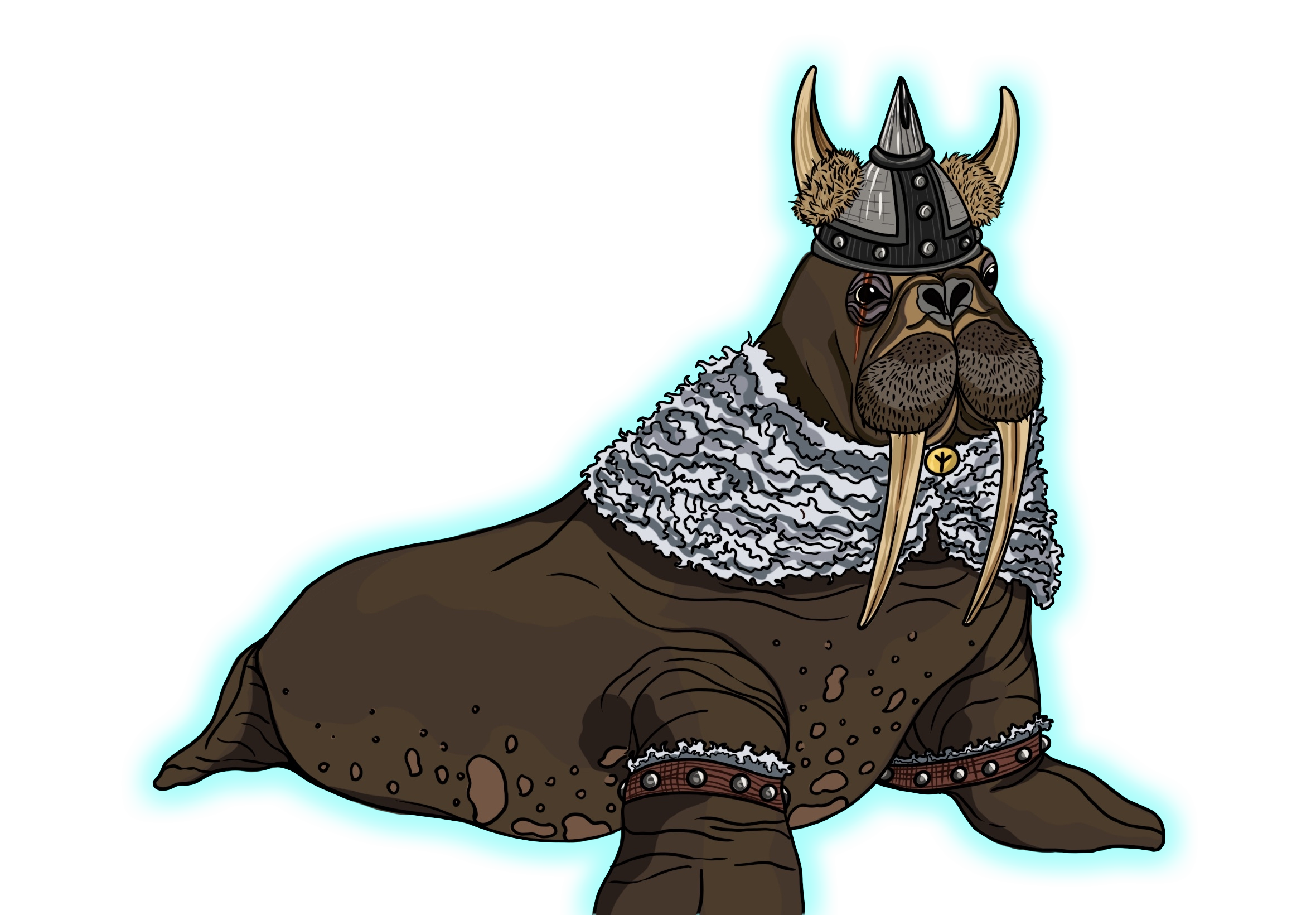 Viking Walrus Illustration
