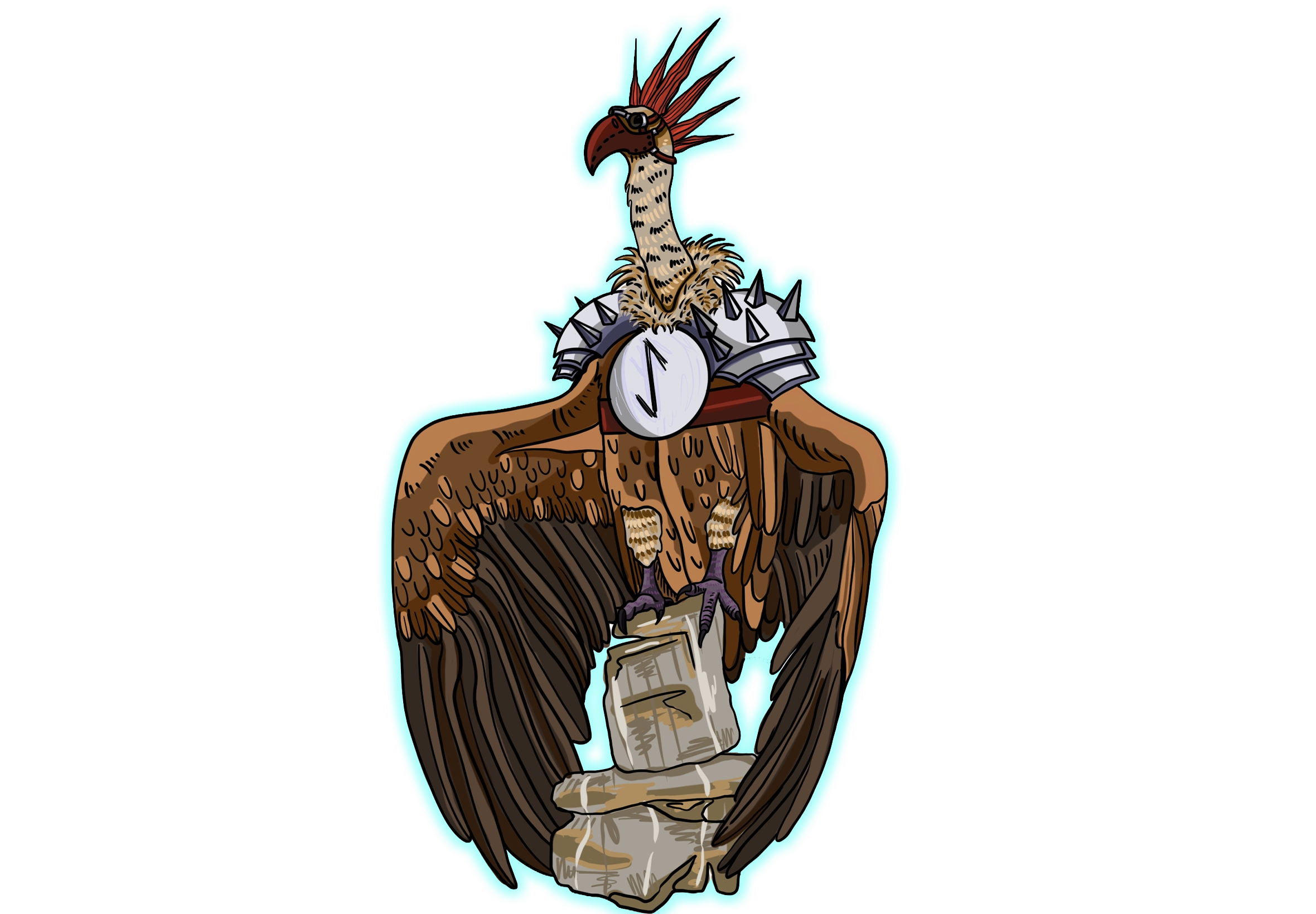 Wasteland Vulture Illustration