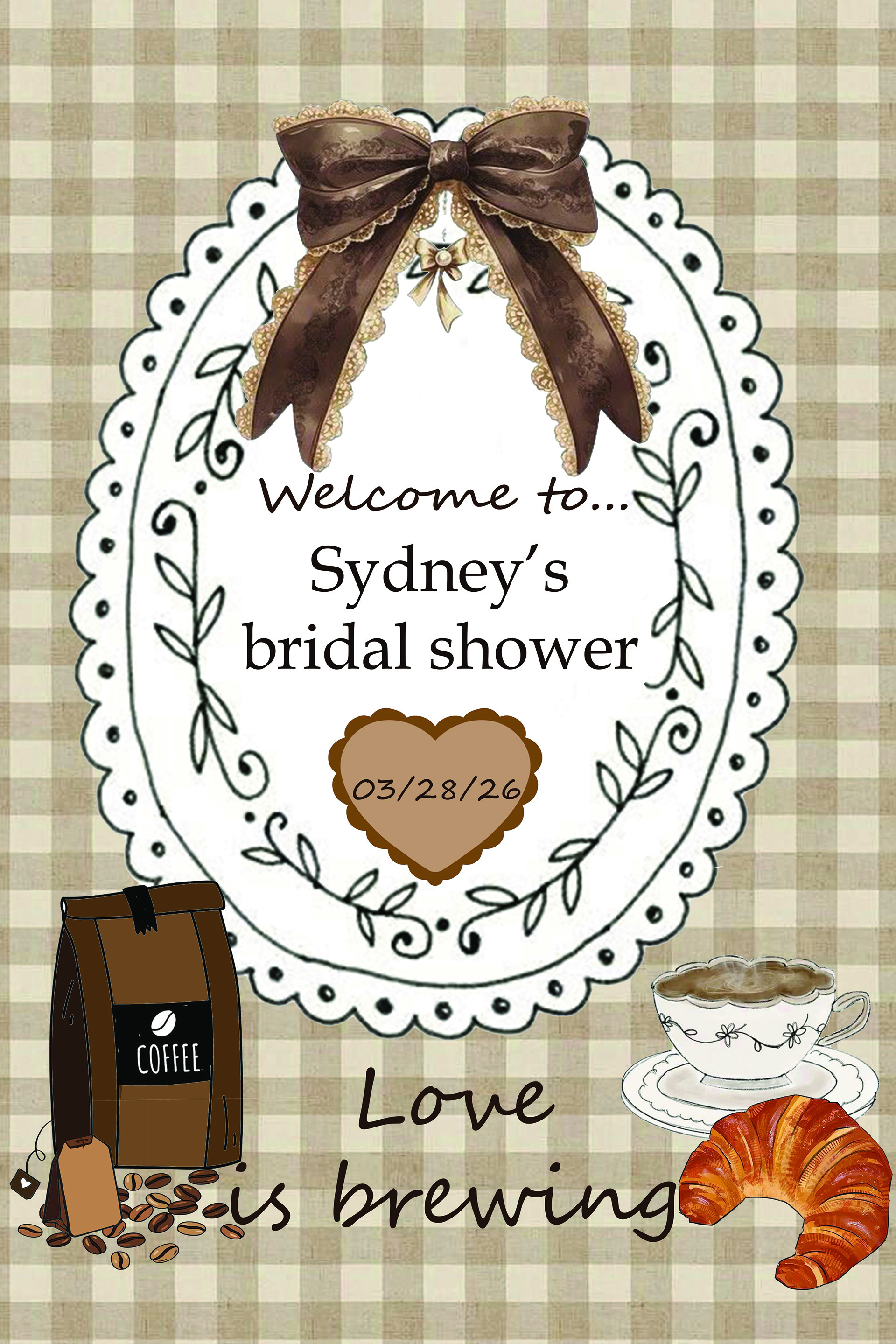 Wedding Shower Poster artwork